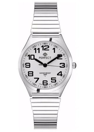 Perfect часы наручные, кварцевые, на батарейке, женские, металлический корпус, кожаный ремень, металлический браслет, с японским механизмом X164-154