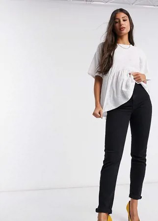 Черные джинсы в винтажном стиле с завышенной талией New Look Tall-Черный