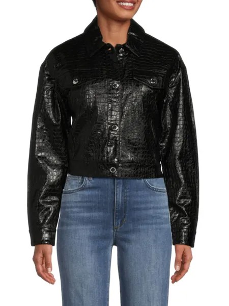 Укороченная куртка на пуговицах Calvin Klein, черный