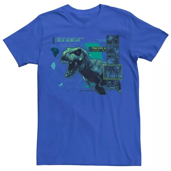 Мужская футболка T Rex Isla Nublar Tacker Jurassic World