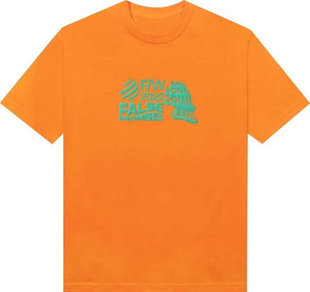 Футболка Anti Social Social Club False Promises Tee 'Orange', оранжевый