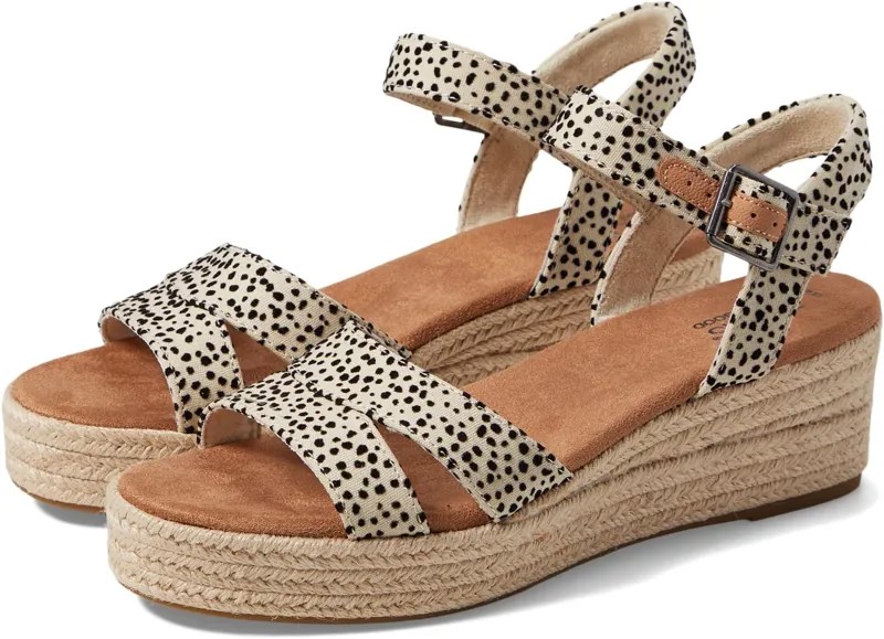 Туфли TOMS Audrey, цвет Fog Flocked Mini Cheetah