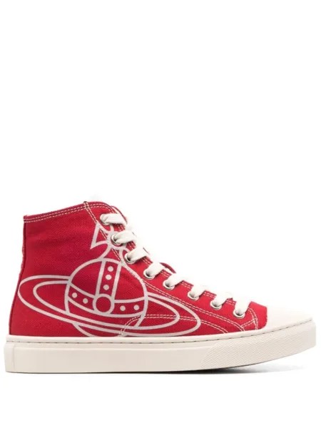 Vivienne Westwood высокие кеды Plimsoll, красный