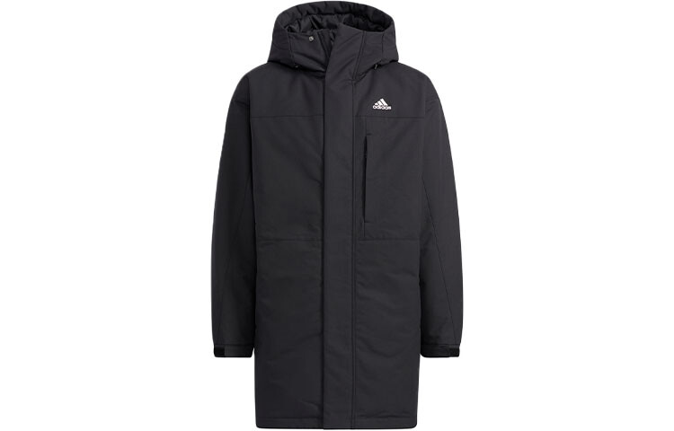 Пуховик унисекс черный Adidas, черный