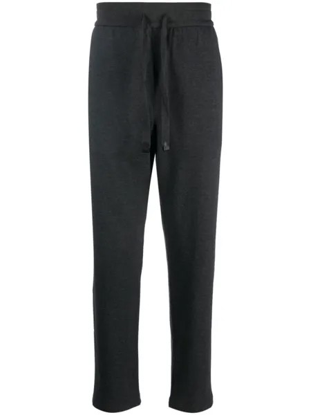 Brioni спортивные брюки прямого кроя, черный
