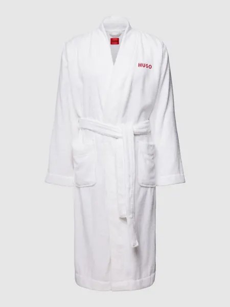 Халат с шалевым воротником, модель Terry Gown HUGO, белый