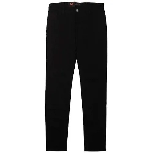 Брюки  Trussardi Jeans, повседневный стиль, размер 43, черный