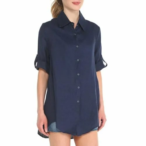 Рубашка Maison David, размер XS, темно-синий