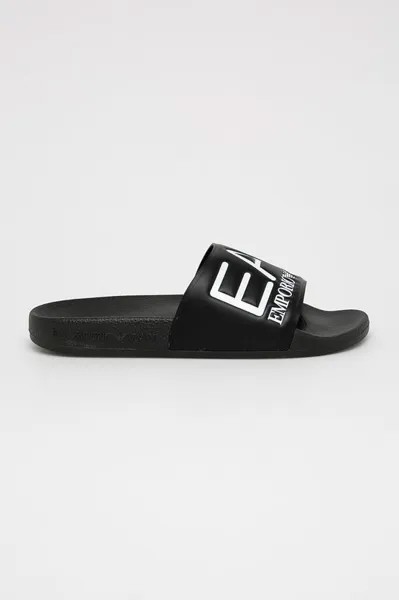 Шлепанцы EA7 Emporio Armani, черный