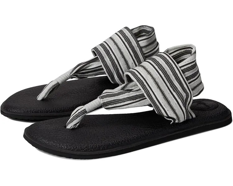 Сандалии Sanuk Yoga Sling 2 Stripe, цвет Black/Grey