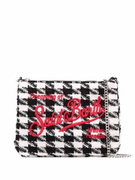 MC2 Saint Barth houndstooth pattern clutch bag