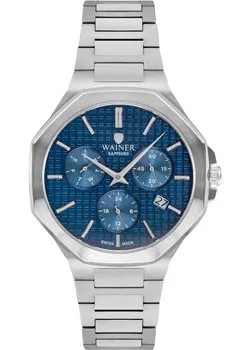 Швейцарские наручные  мужские часы Wainer WA.19687B. Коллекция Wall Street