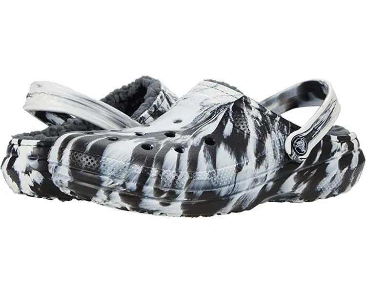 Сабо Classic Lined Tie-Dye Clog Crocs, белый