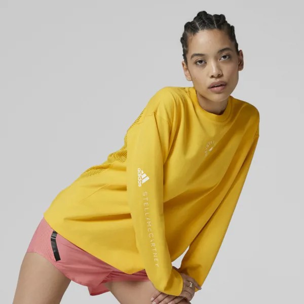 Хлопковый лонгслив adidas by Stella McCartney