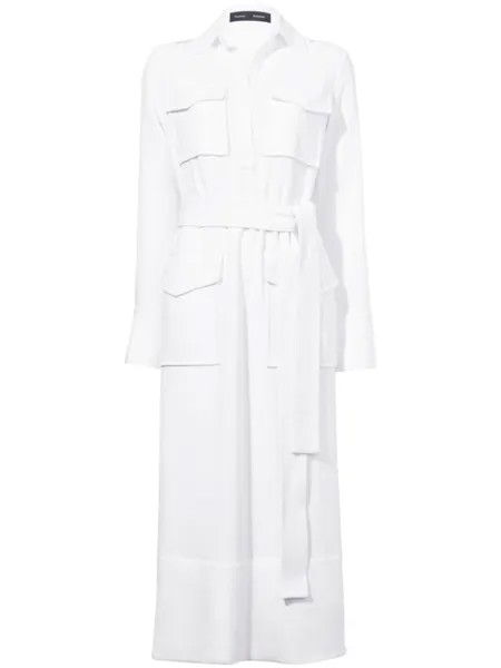 Платье-рубашка Vanessa с поясом Proenza Schouler, белый