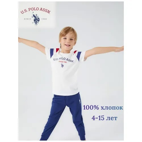 Комплект одежды U.S. POLO ASSN., размер 6-7 (116-122), синий, красный