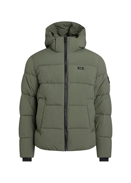 Зеленое мужское пальто Calvin Klein