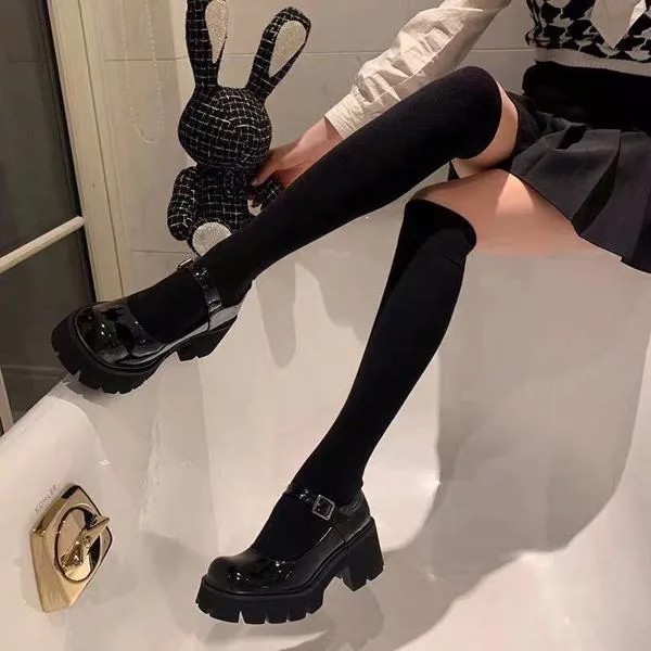 Новинка 2022, японские маленькие кожаные туфли Jk, женская обувь Мэри Джейн, Лолита, Симпатичные Студенческие туфли на платформе для женщин, #39