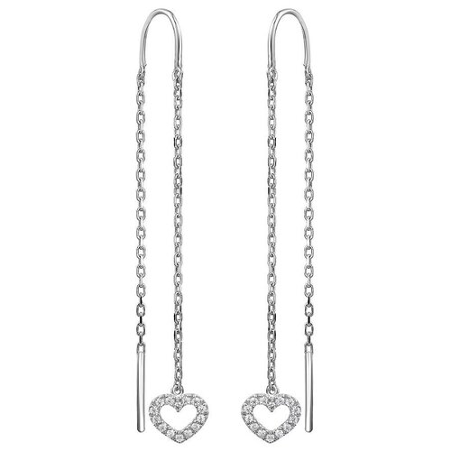 Серьги-цепочки из серебра 1003581527132