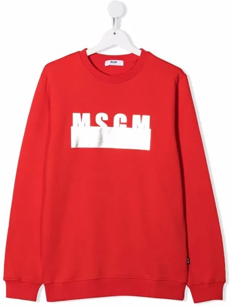 MSGM Kids толстовка с логотипом