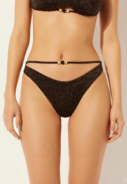 Плавки бикини CAIMANERA Calzedonia, цвет braun brown animalier