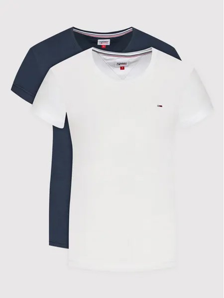 Комплект из 2 футболок стандартного кроя Tommy Jeans, мультиколор