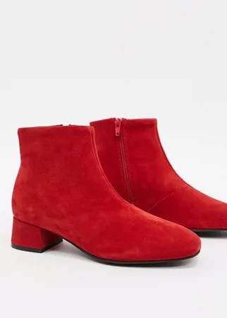 Кожаные ботинки Vero Moda-Красный