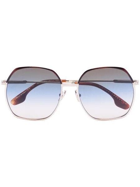 Victoria Beckham Eyewear солнцезащитные очки в массивной квадратной оправе
