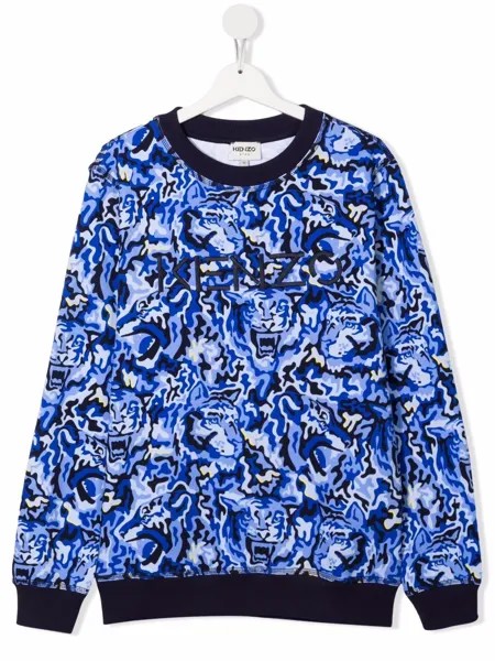 Kenzo Kids толстовка с вышитым логотипом