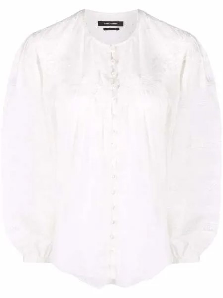 Isabel Marant блузка с длинными рукавами и воротником-стойкой