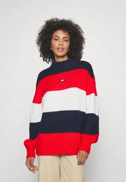 Свитшот Tommy Jeans COLORBLOCK, тёмно-синий