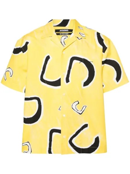 Jacquemus рубашка La Chemise Jean, желтый