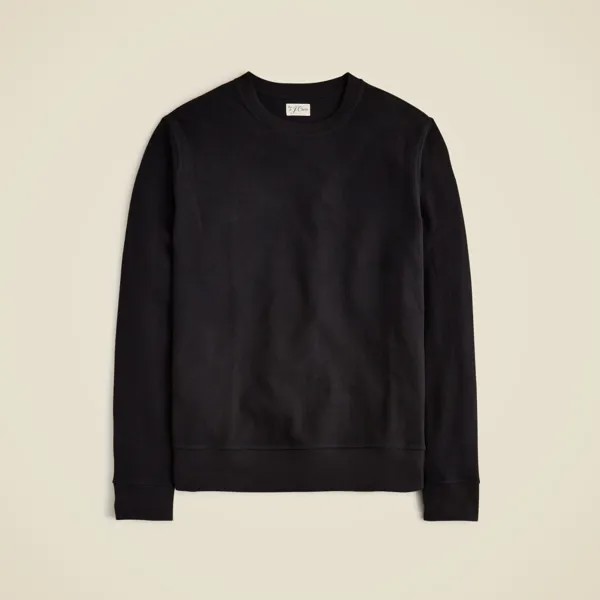 Текстурированный свитер-футболка с длинными рукавами J.Crew, черный