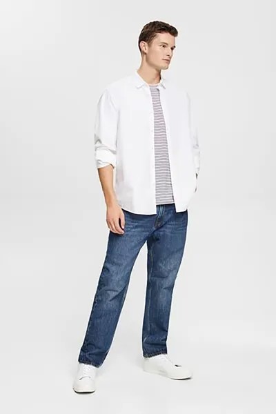 Джинсы прямого кроя с 5 карманами Esprit, синий