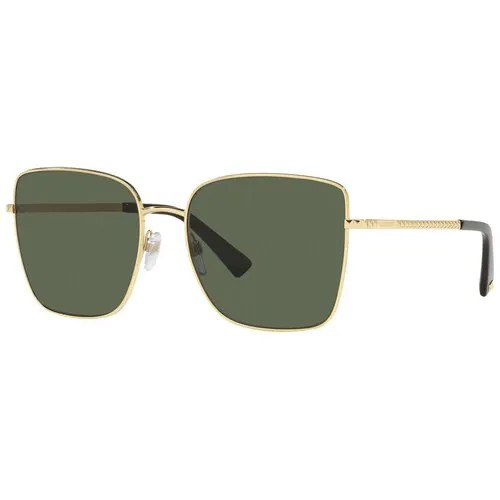Солнцезащитные очки Valentino, зеленый, золотой