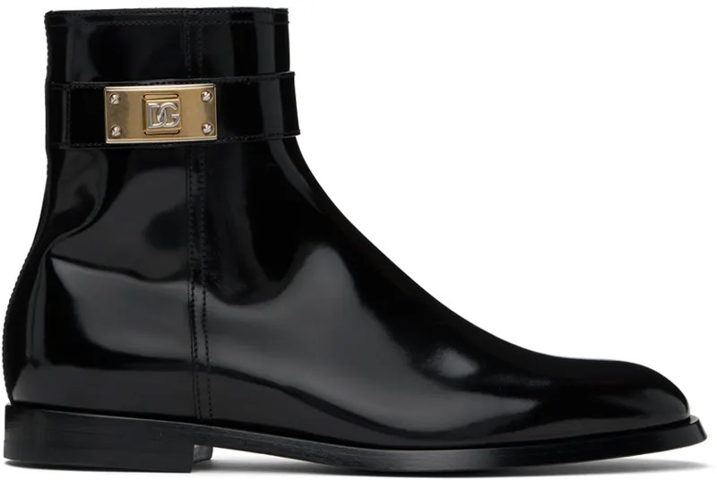 Черные ботинки Джотто Dolce&Gabbana