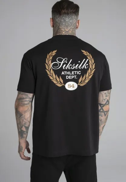 Футболка с принтом Graphic SIKSILK, черный