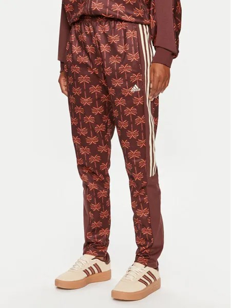Спортивные брюки regular fit Adidas, коричневый