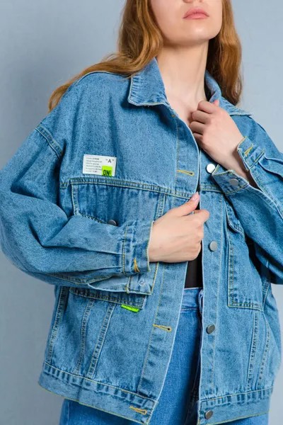 Куртка женская джинс STOLNIK 221121-2 (M-L, Синий)