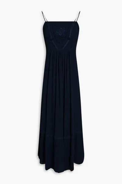 Платье миди Michele с вышивкой из жоржета BA&SH, синий