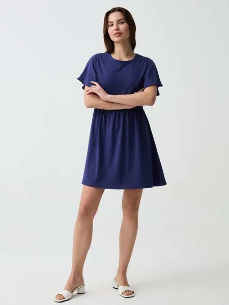 Короткое платье с рукавами-бабочками Ovs, цвет navy blue