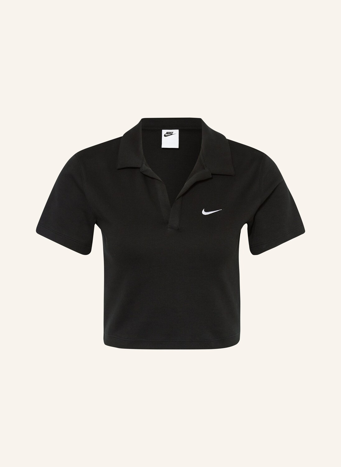 Укороченная рубашка Nike, черный