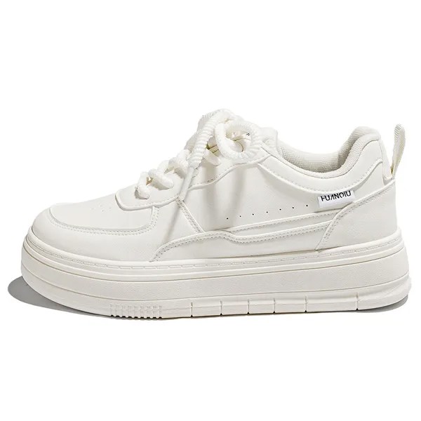 Кроссовки HUANQIU Skateboarding Shoes Women's Low-top White, белый