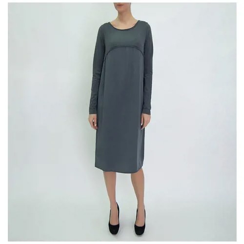 10p03011g Платье в стиле бохо Италия (L (50), Серый)