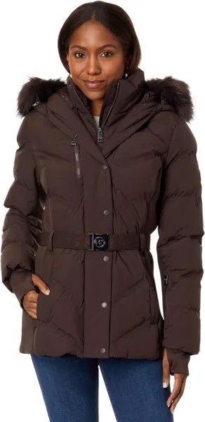 Парка Michael Kors Belted Chevron Active A422900C, цвет Chocolate
