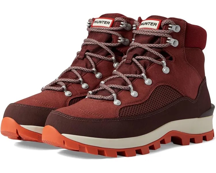 Ботинки Hunter Explorer Boot, цвет Muted Berry/Ruskea Brown/Fall Red