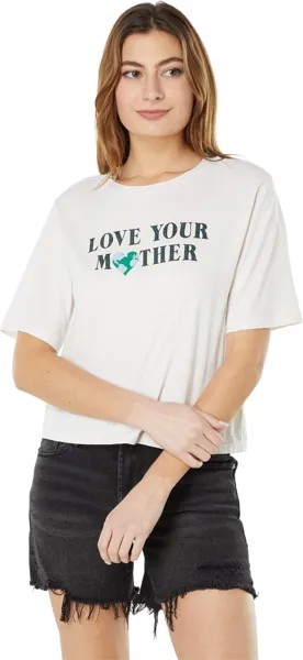 Футболка LAmade Love Your Mother Earth Crop Band Tee with Give Back To Tree People, цвет Angel Wing