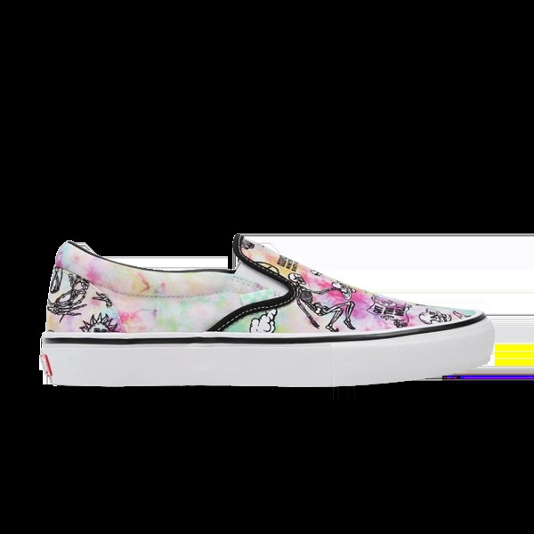 Скейт-слипоны Vans, мультиколор