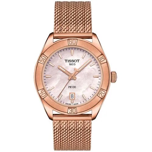 Наручные часы TISSOT T-Classic, белый, розовый