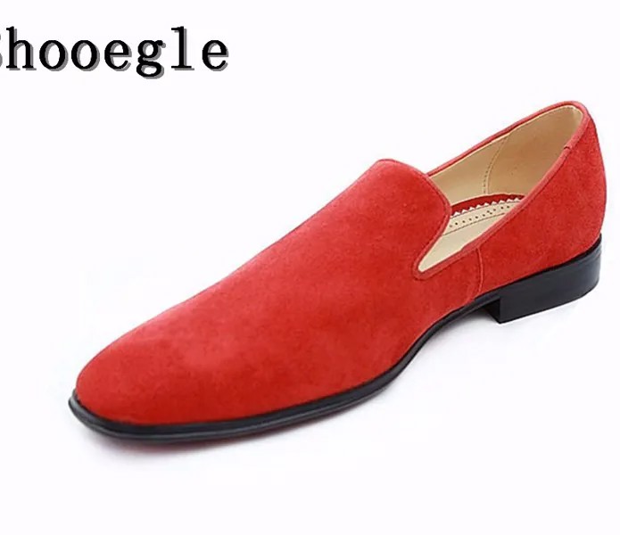 SHOOEGLE/брендовые модные стильные мокасины; Замшевые мужские мокасины; Обувь высокого качества; Мужская обувь для вождения на плоской подошве;...